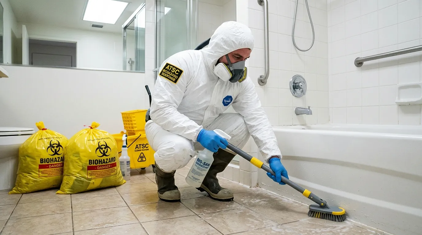 Decontamination equipment deployed for Blood Cleanup in Avon Center